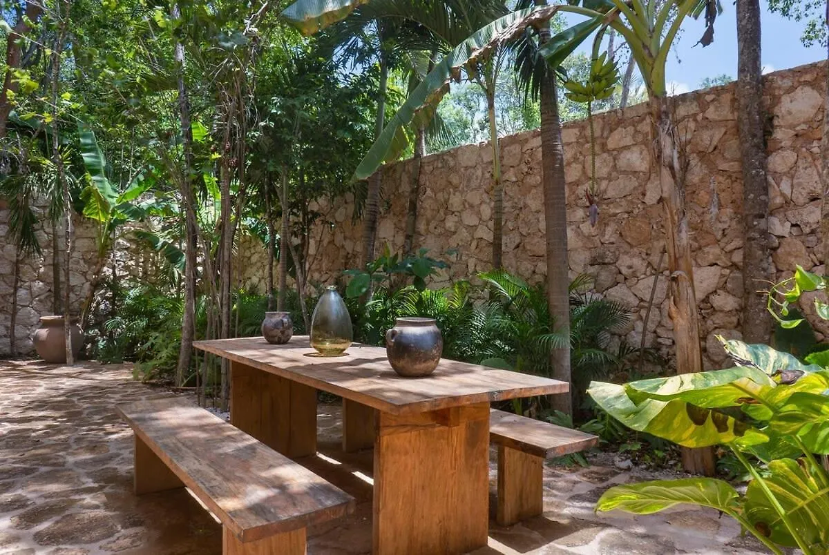 Boho 3Br Villa Organic Design Gated & Rooftop 图卢姆 度假居