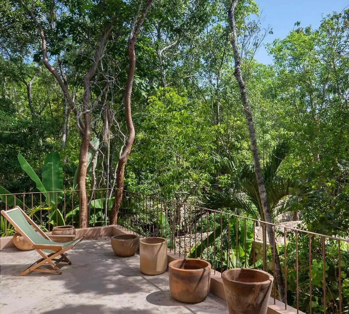 度假居 Boho 3Br Villa Organic Design Gated & Rooftop 图卢姆