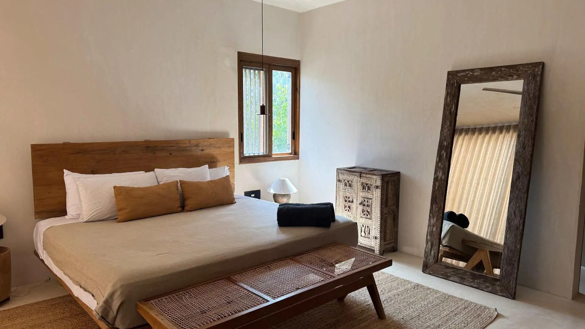 度假居 Boho 3Br Villa Organic Design Gated & Rooftop 图卢姆